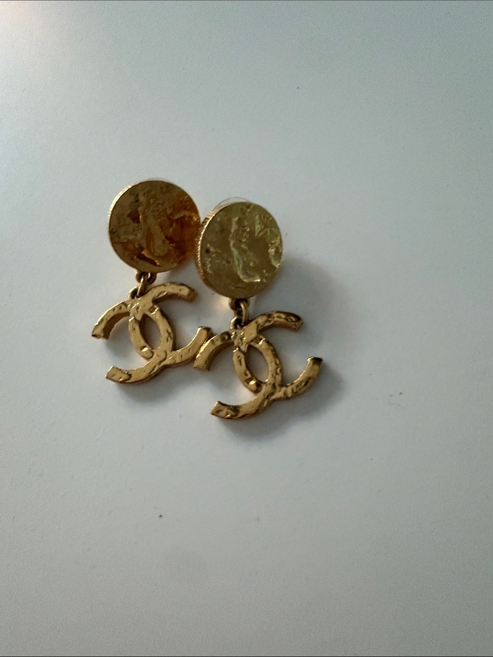 Authentic gold chanel Earrings
